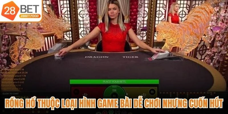 Rồng hổ thuộc loại hình game bài dễ chơi nhưng vô cùng cuốn hút