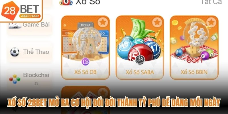 Xổ số 28BET mở ra cơ hội đổi đời thành tỷ phú dễ dàng mỗi ngày